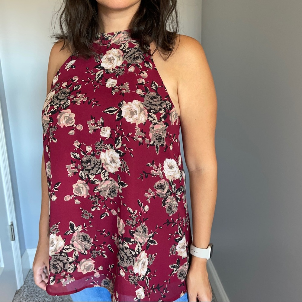 NWOT Love on Tap Key-Hole Blouse
